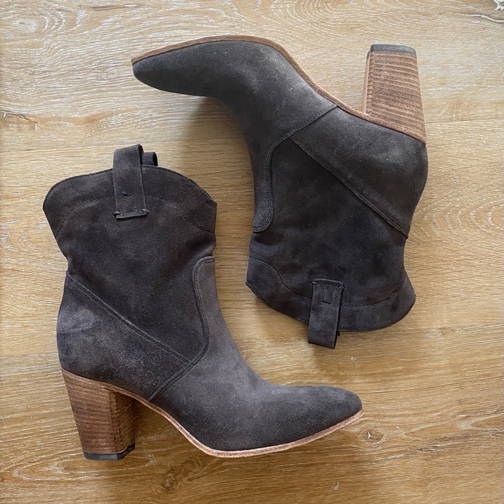 NIB! Alberto Fermani Chiara Ankle Boots Antracite Size 37 7